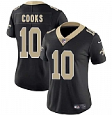 Women's New Orleans Saints #10 Brandin Cooks Black 2025 Vapor Limited Stitched Jersey Dzhi,baseball caps,new era cap wholesale,wholesale hats